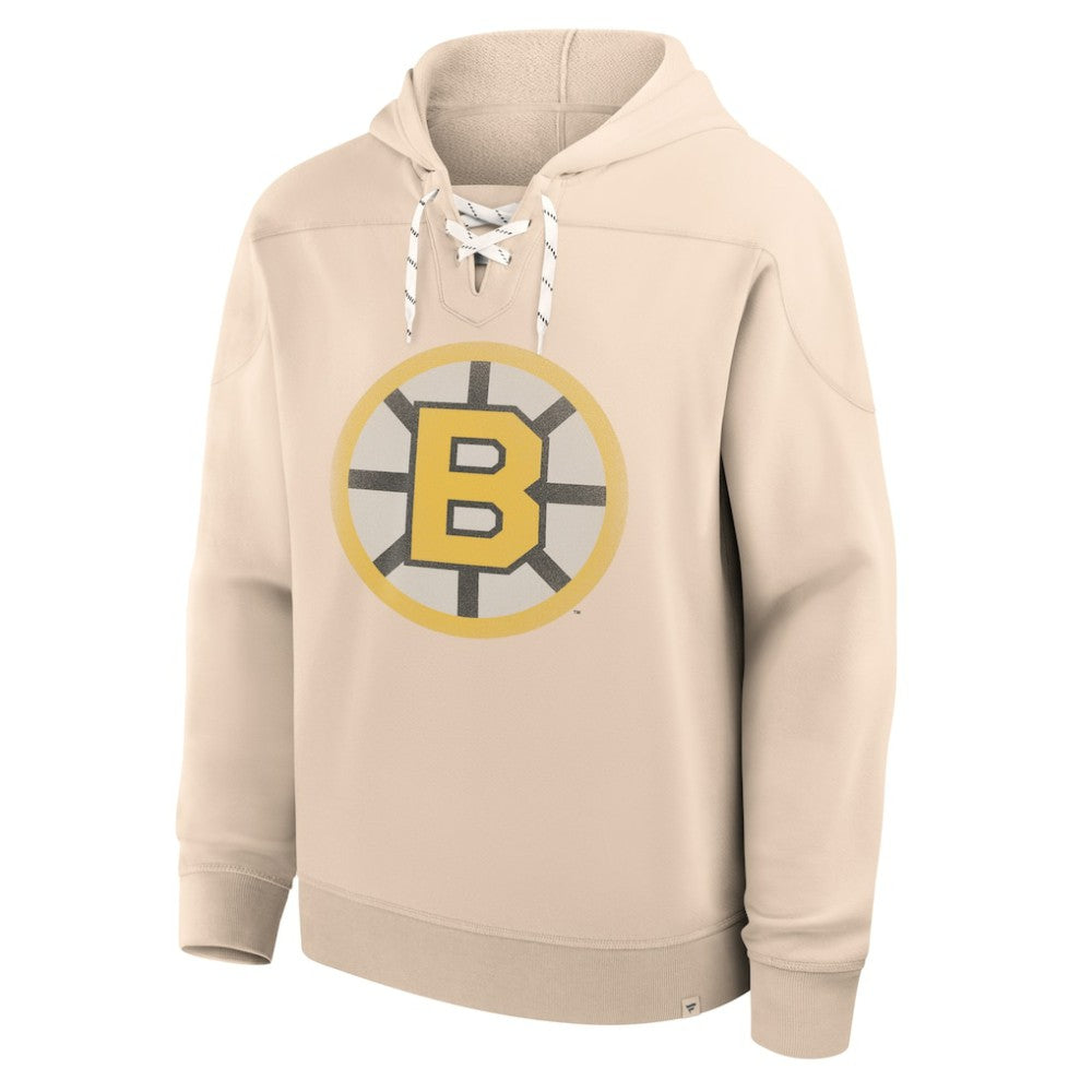 Boston Bruins Fanatics Vintage Hoodie - Cream | Fanatics Lifestyle