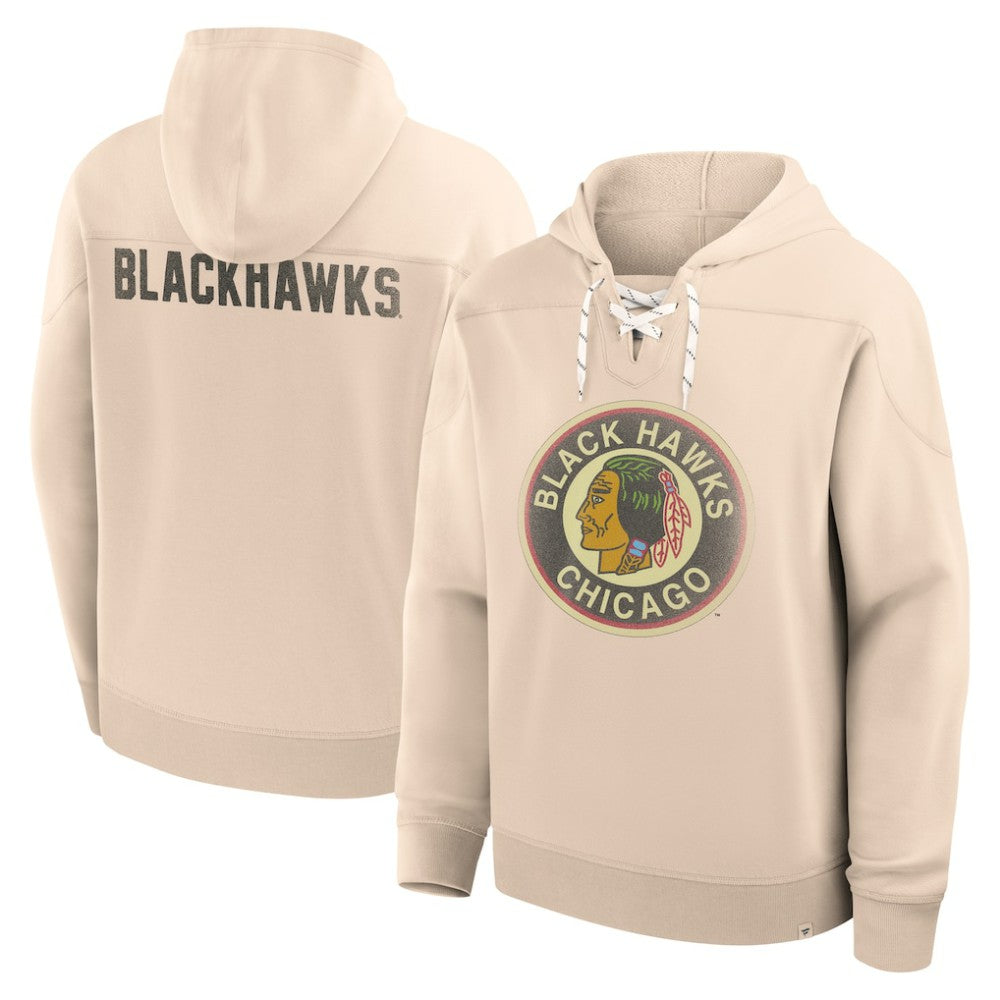 Chicago Blackhawks Fanatics Vintage Hoodie - Cream | Fanatics near me
