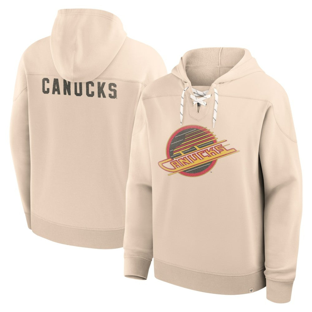 Vancouver Canucks Fanatics Vintage Hoodie - Cream | Fanatics online