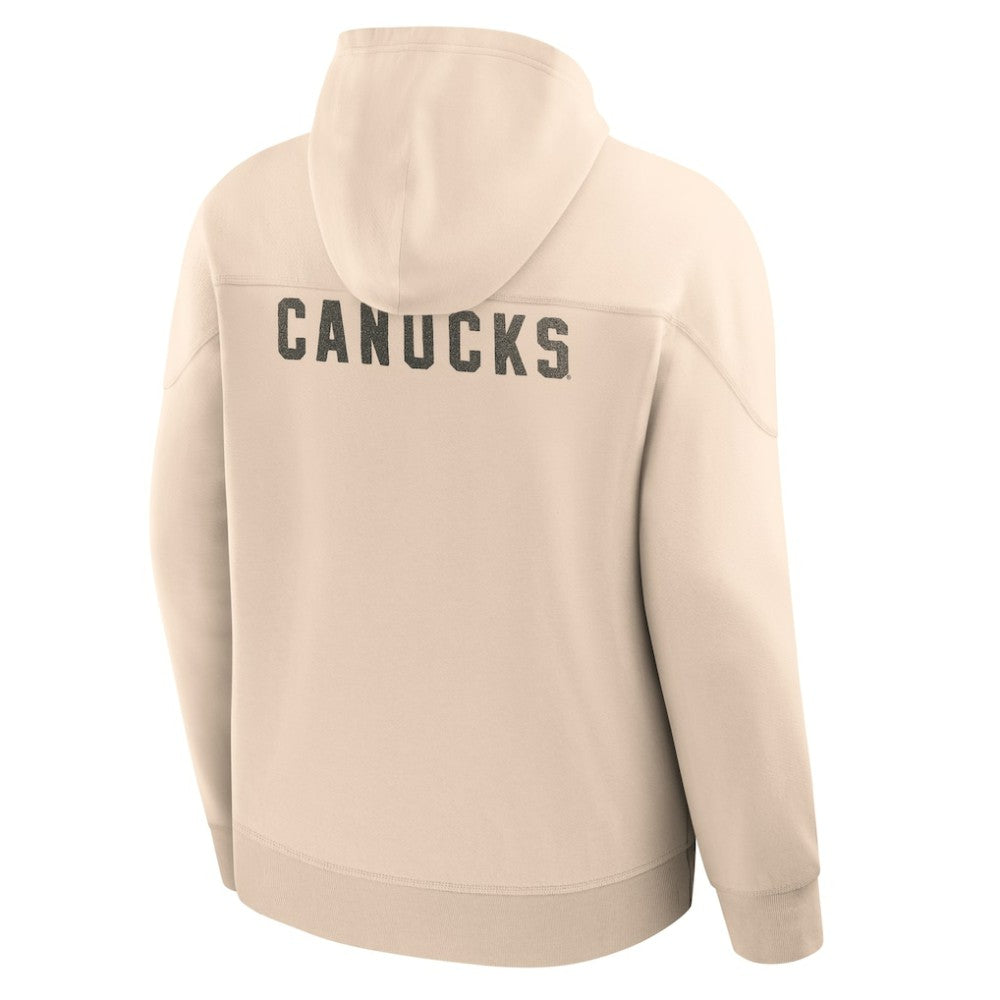 Vancouver Canucks Fanatics Vintage Hoodie - Cream | Fanatics online
