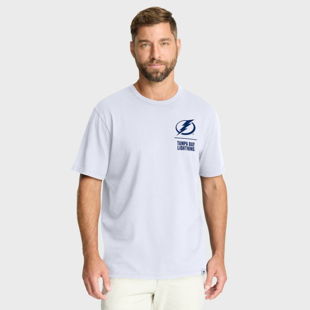 Tampa Bay Lightning Fanatics Crash The Net Legacy T-Shirt - White | Fanatics Clearance