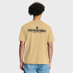 Vegas Golden Knights Fanatics Crash The Net Legacy T-Shirt - Gold | Fanatics Lifestyle