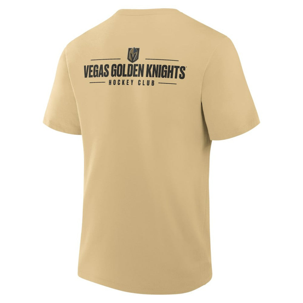 Vegas Golden Knights Fanatics Crash The Net Legacy T-Shirt - Gold | Fanatics Lifestyle