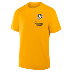 Pittsburgh Penguins Fanatics Crash The Net Legacy T-Shirt - Gold | Fanatics sale