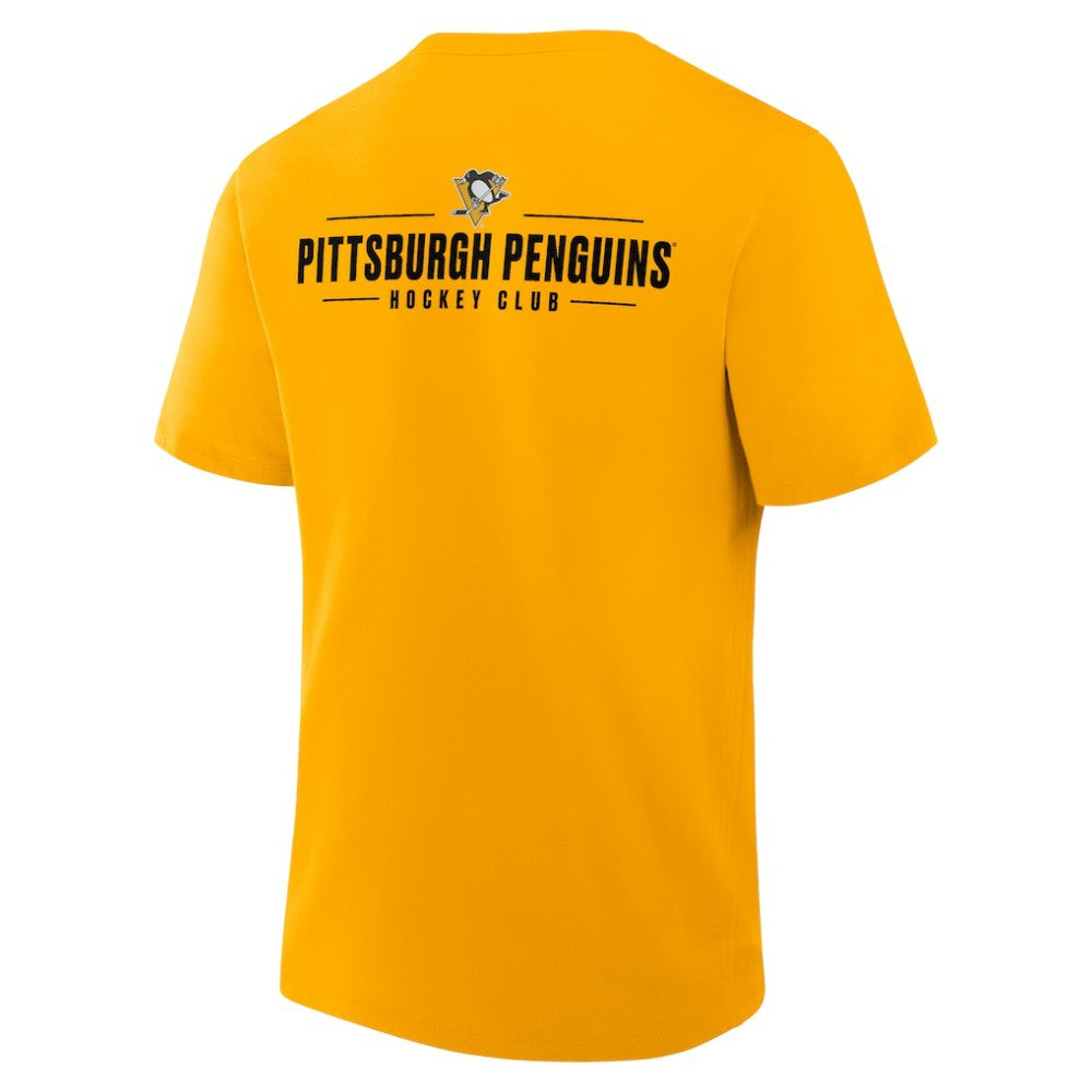 Pittsburgh Penguins Fanatics Crash The Net Legacy T-Shirt - Gold | Fanatics sale