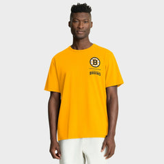 Boston Bruins Fanatics Crash The Net Legacy T-Shirt - Gold | Fanatics Clearance
