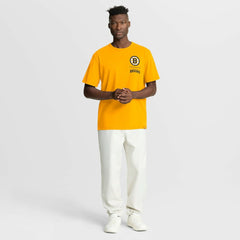 Boston Bruins Fanatics Crash The Net Legacy T-Shirt - Gold | Fanatics Clearance