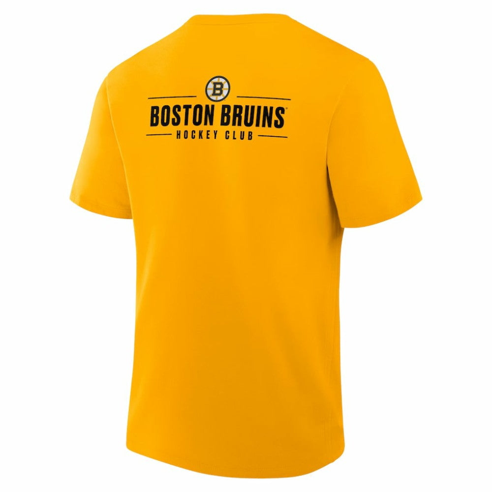 Boston Bruins Fanatics Crash The Net Legacy T-Shirt - Gold | Fanatics Clearance