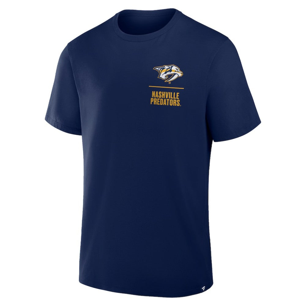 Nashville Predators Fanatics Crash The Net Legacy T-Shirt - Navy | Fanatics on sale