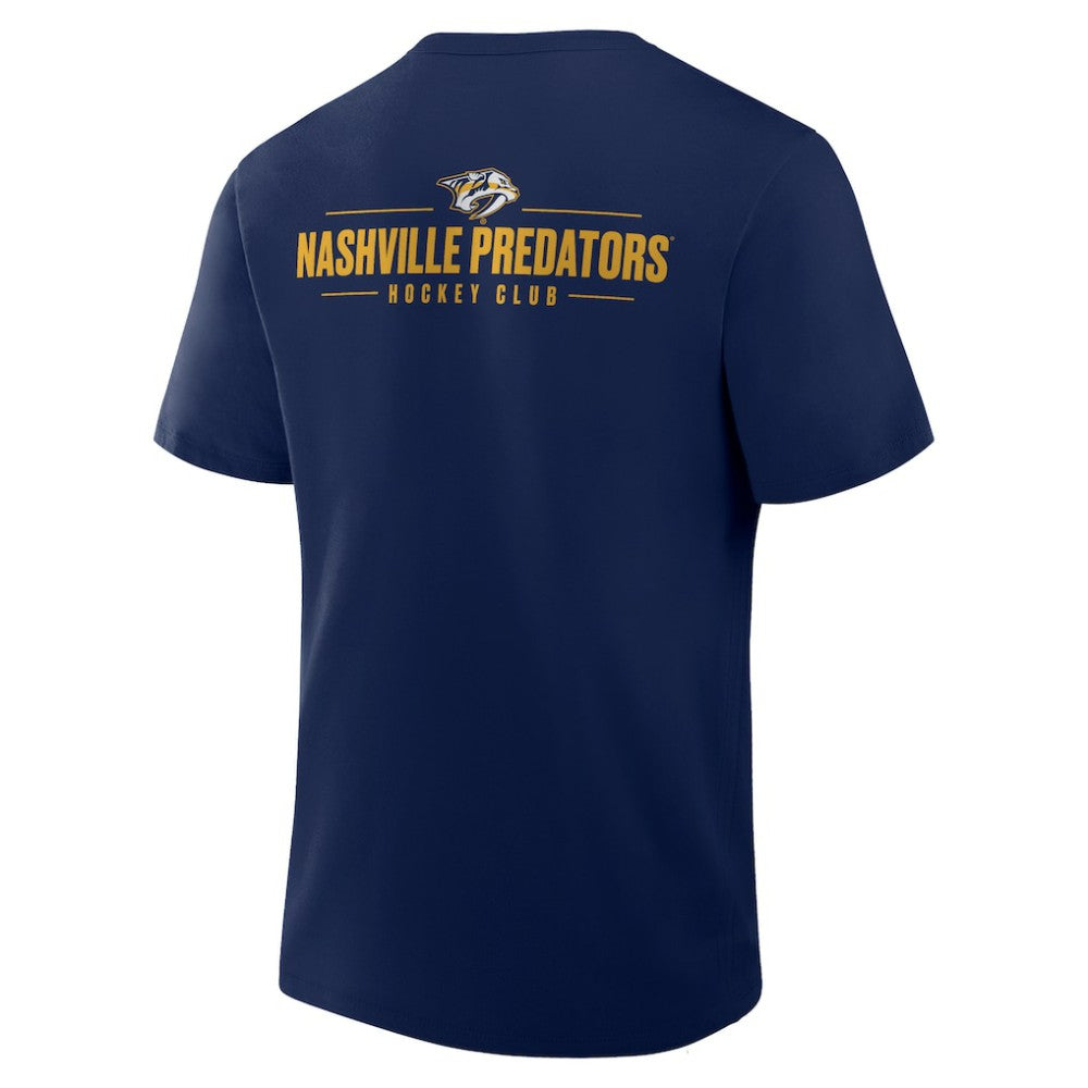 Nashville Predators Fanatics Crash The Net Legacy T-Shirt - Navy | Fanatics on sale