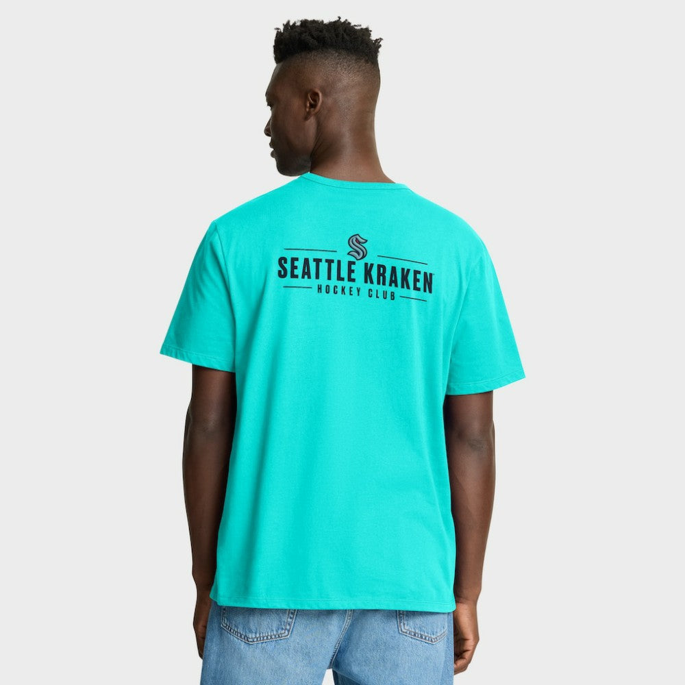Seattle Kraken Fanatics Crash The Net Legacy T-Shirt - Light Blue | Fanatics Clearance