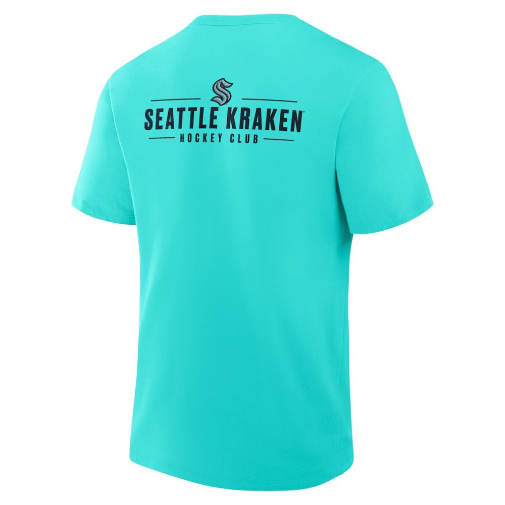 Seattle Kraken Fanatics Crash The Net Legacy T-Shirt - Light Blue | Fanatics Clearance