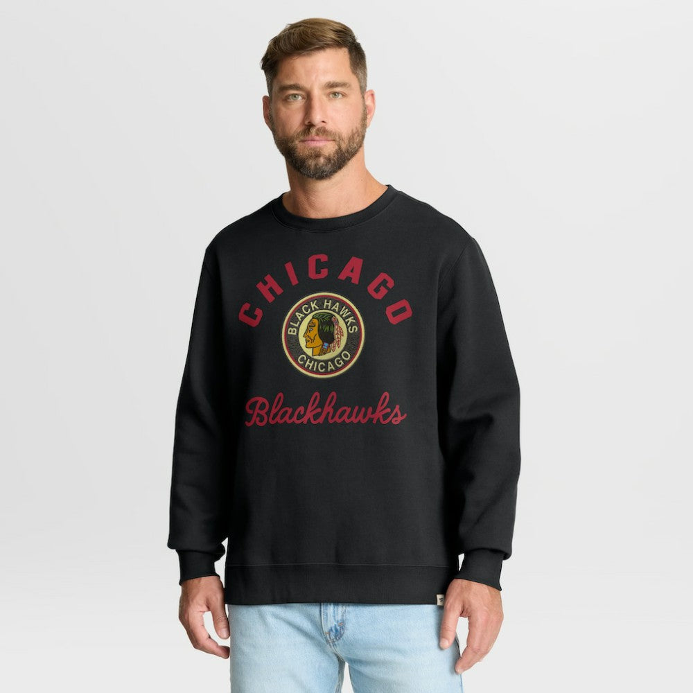 Chicago Blackhawks Fanatics Vintage Stickler Sweatshirt - Black | Fanatics near me