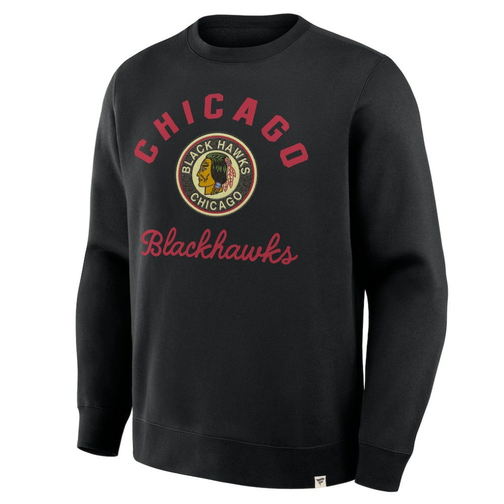 Chicago Blackhawks Fanatics Vintage Stickler Sweatshirt - Black | Fanatics near me