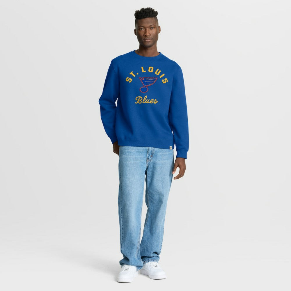 St. Louis Blues Fanatics Vintage Stickler Sweatshirt - Blue | Fanatics Clearance