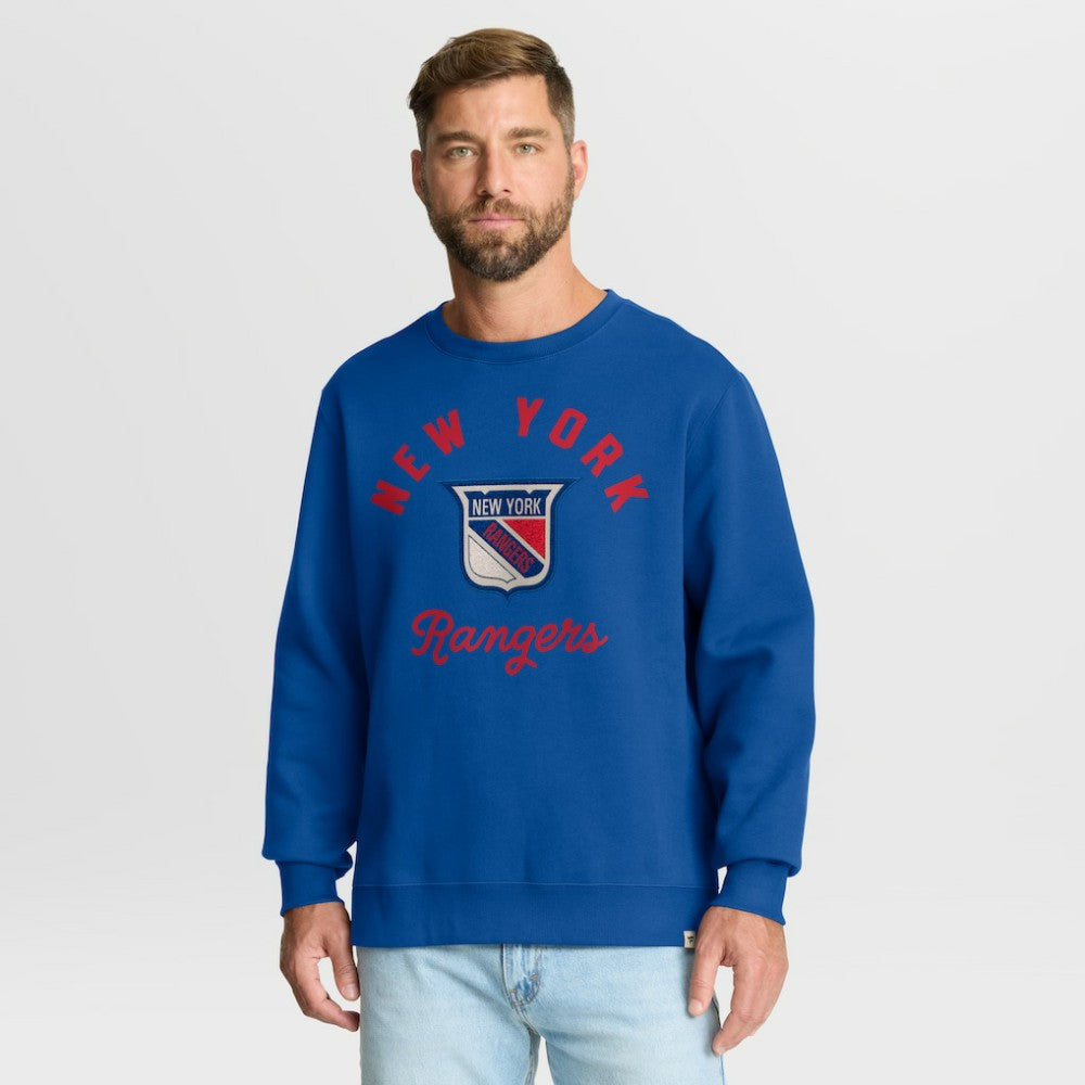 New York Rangers Fanatics Vintage Stickler Sweatshirt - Blue | Fanatics discount