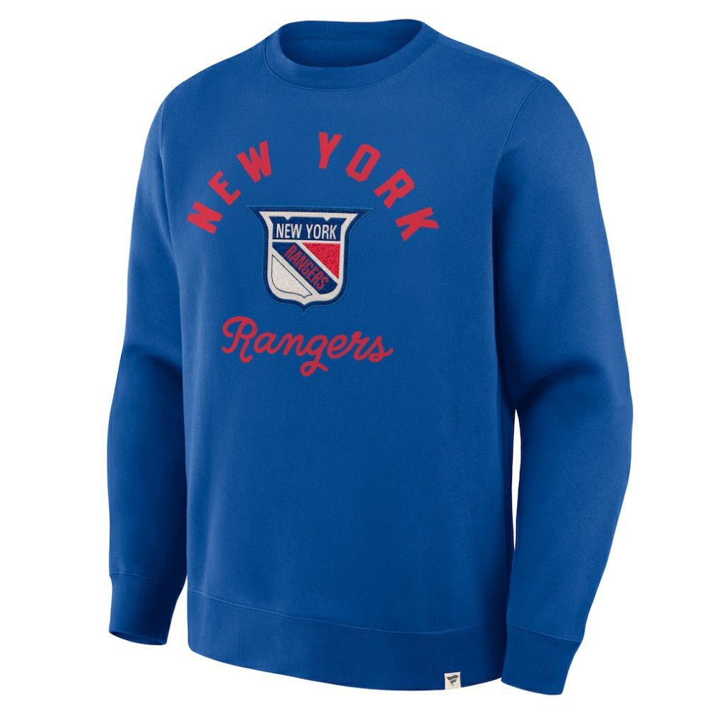 New York Rangers Fanatics Vintage Stickler Sweatshirt - Blue | Fanatics discount