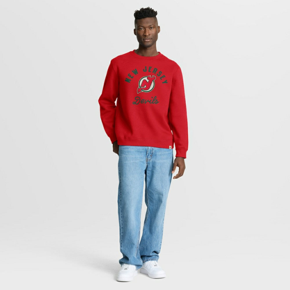 New Jersey Devils Fanatics Vintage Stickler Sweatshirt - Red | Fanatics online