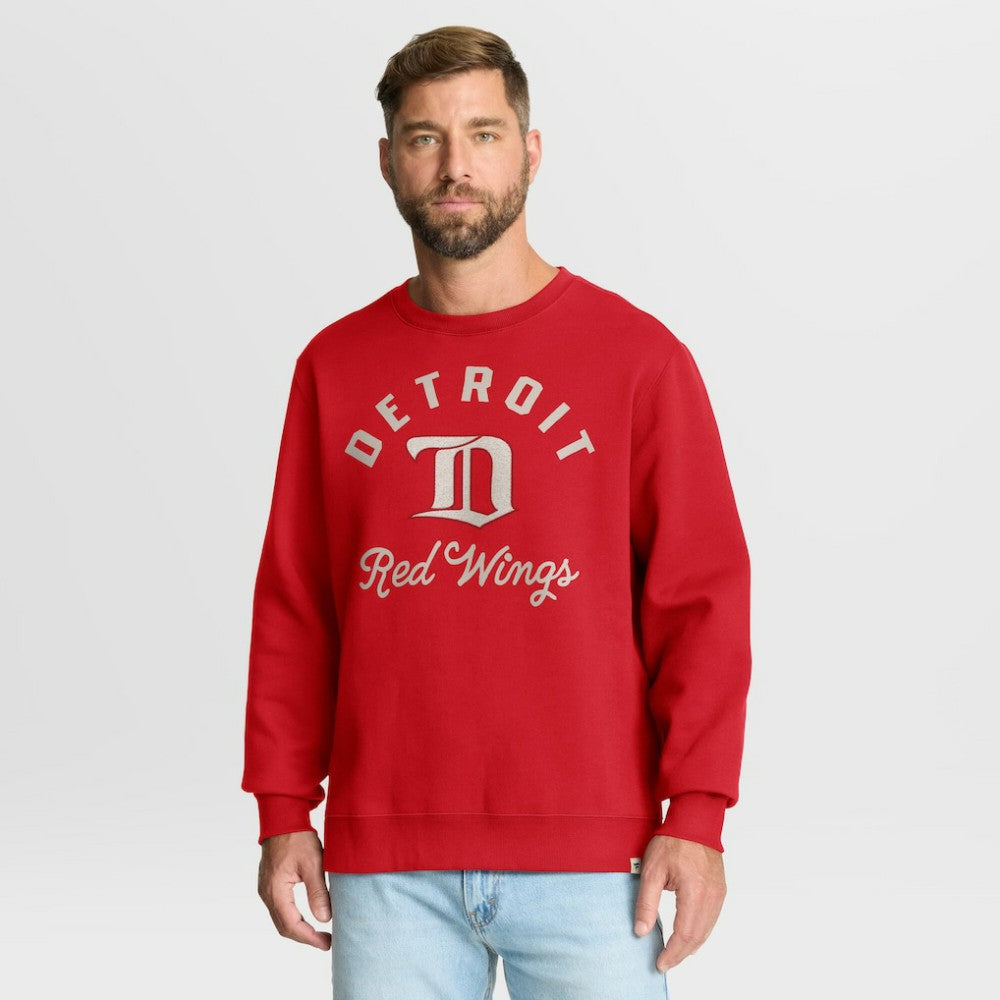 Detroit Red Wings Fanatics Vintage Stickler Sweatshirt - Red | Fanatics on sale