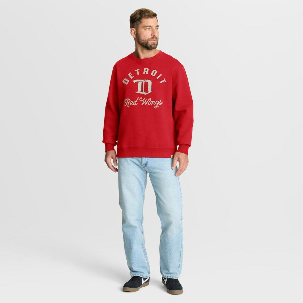 Detroit Red Wings Fanatics Vintage Stickler Sweatshirt - Red | Fanatics on sale