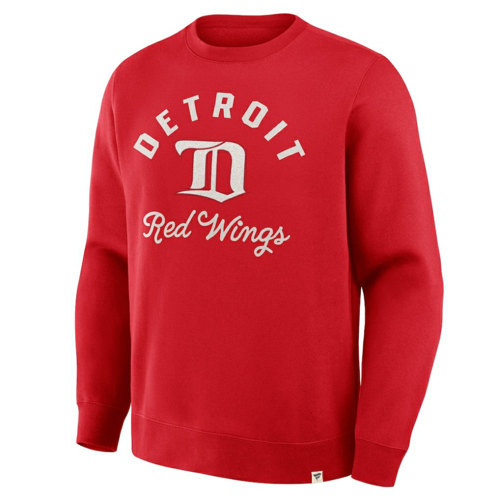 Detroit Red Wings Fanatics Vintage Stickler Sweatshirt - Red | Fanatics on sale