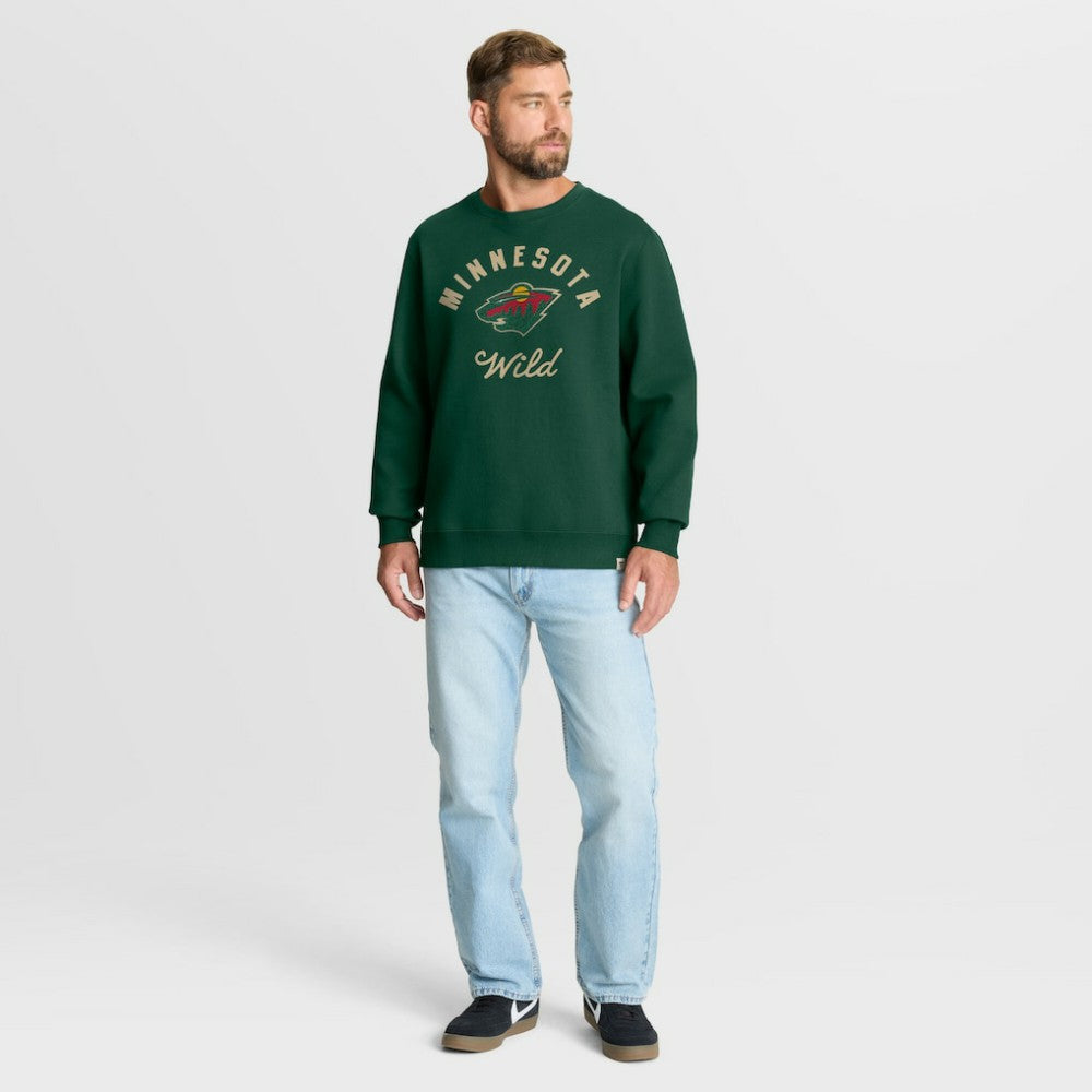 Minnesota Wild Fanatics  Stickler Sweatshirt - Green | Fanatics sale