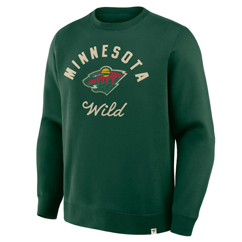 Minnesota Wild Fanatics  Stickler Sweatshirt - Green | Fanatics sale