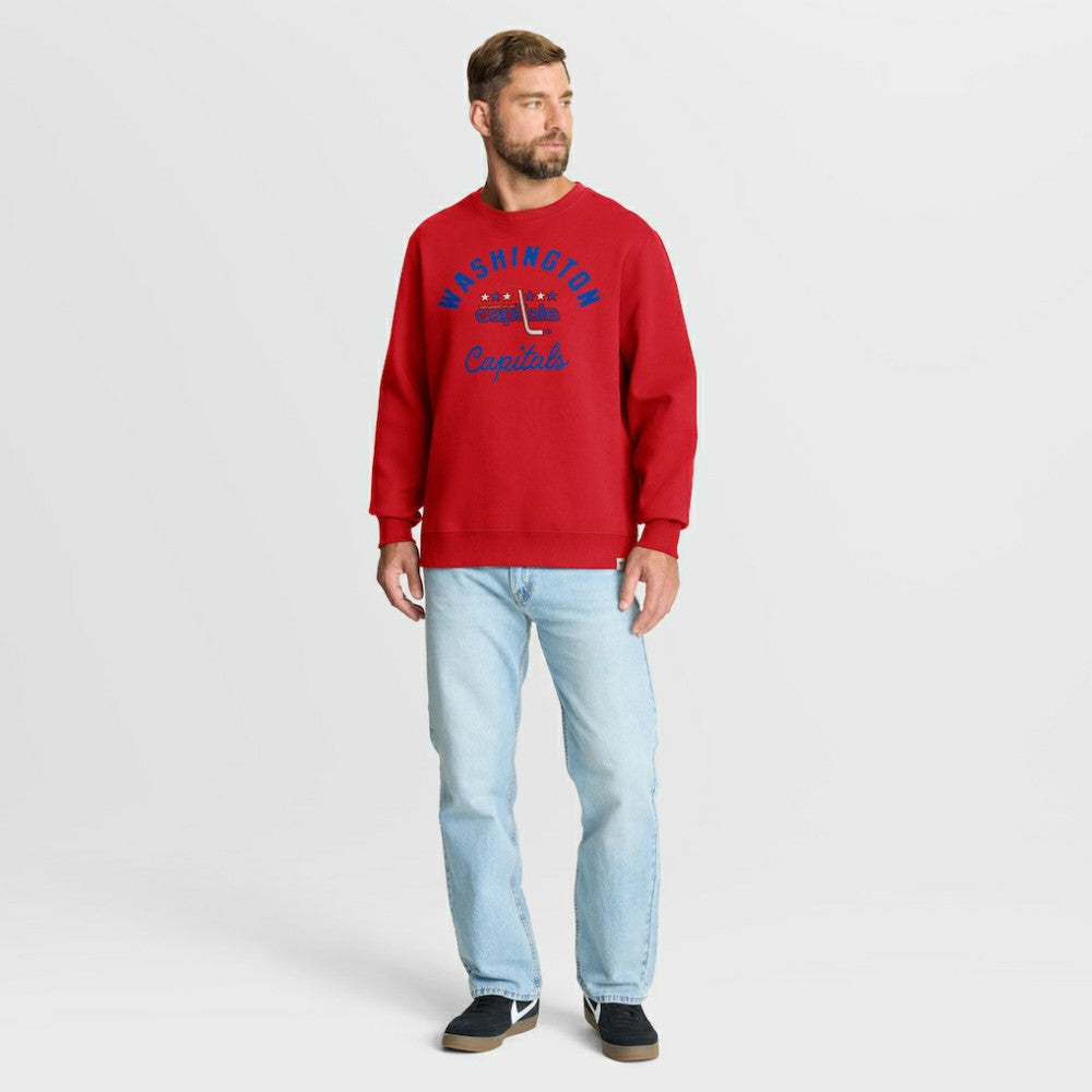 Washington Capitals Fanatics Vintage Stickler Sweatshirt - Red | Fanatics on sale