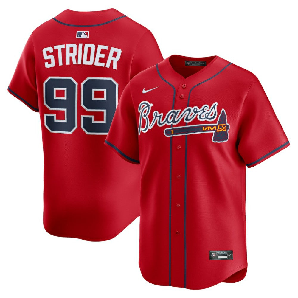 Spencer Strider Atlanta Braves Nike Alternate Limited Player Jersey Online