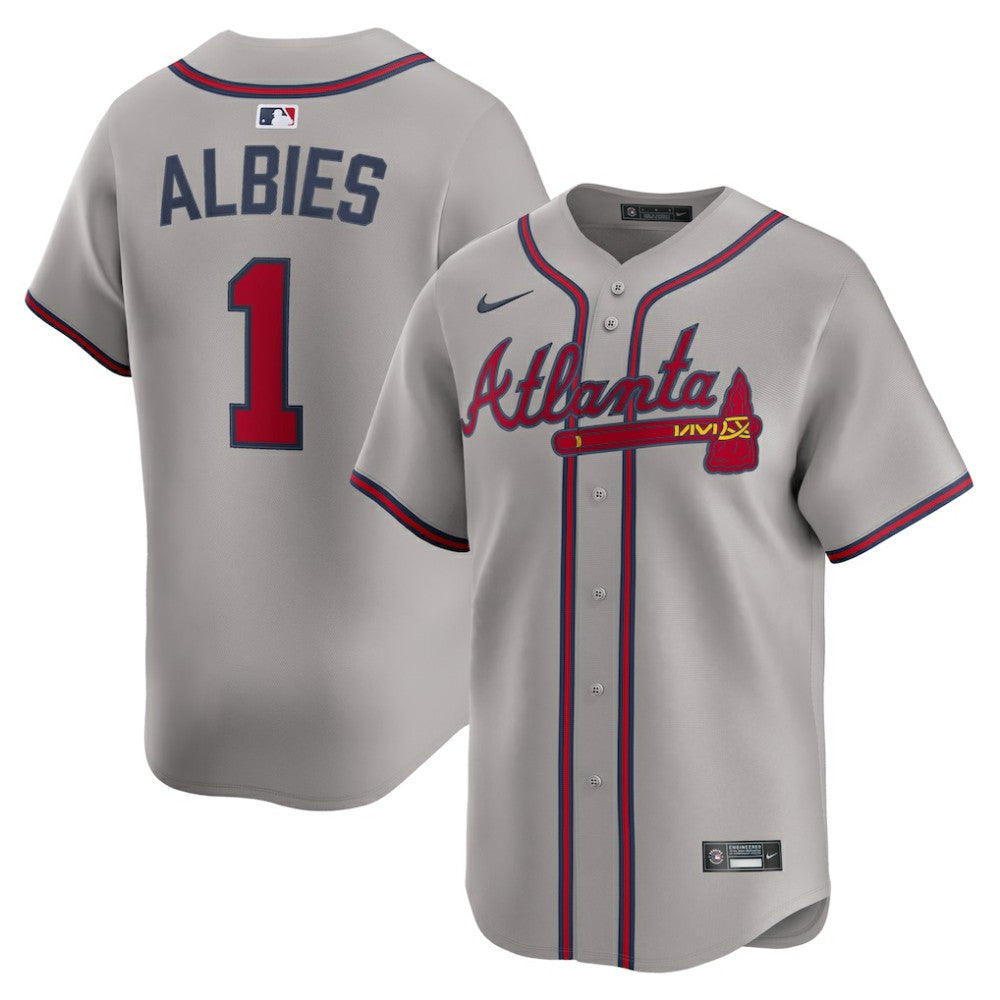 Ozzie Albies Atlanta Braves Nike Road Limited Player Jersey Near Me