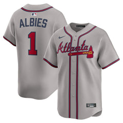 Ozzie Albies Atlanta Braves Nike Road Limited Player Jersey Near Me