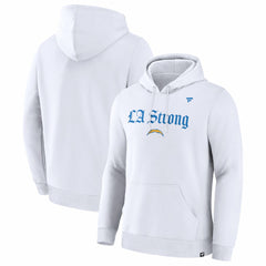 Los Angeles Chargers Unisex LA Strong Premium Fleece Pullover Hoodie - White - Fanatics
