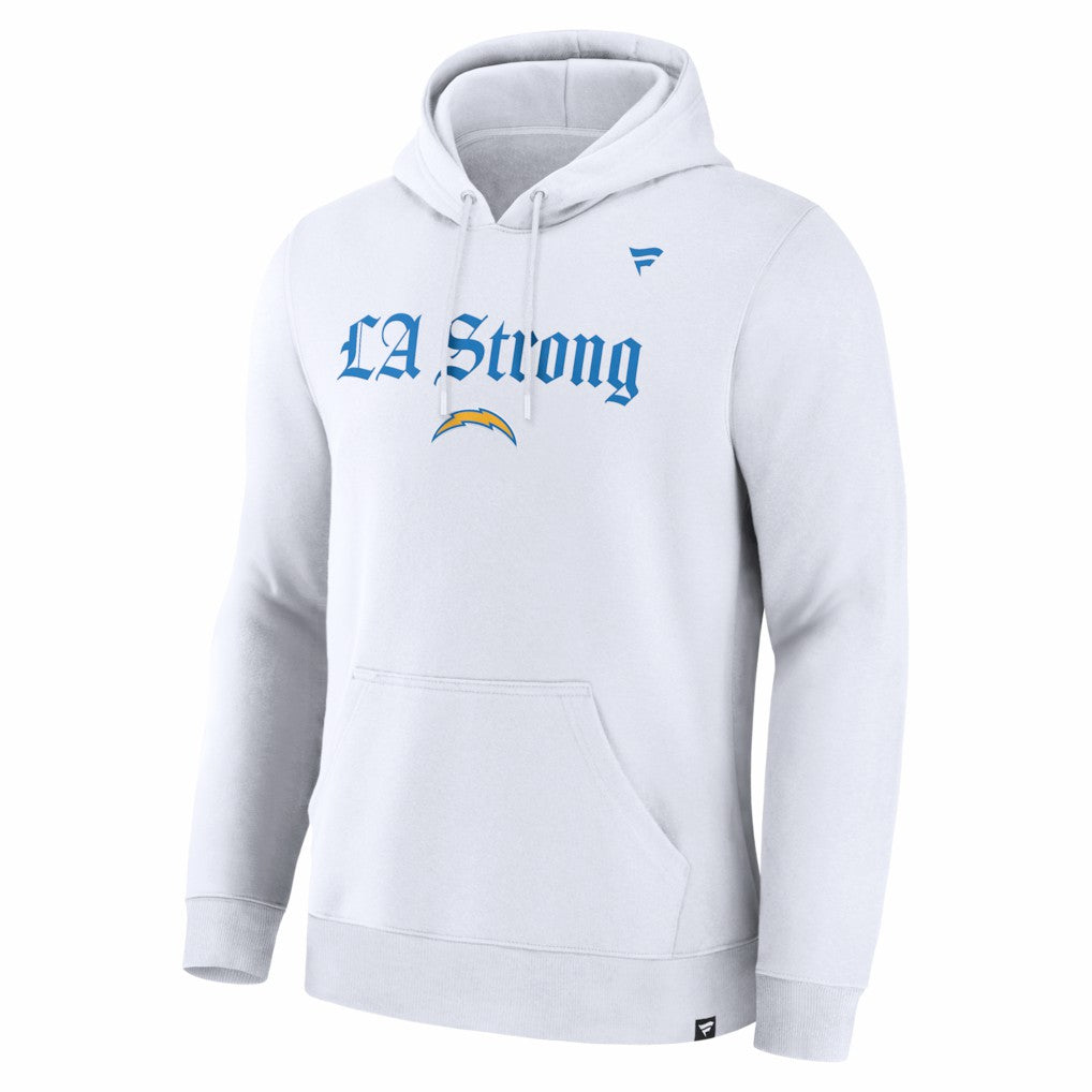 Los Angeles Chargers Unisex LA Strong Premium Fleece Pullover Hoodie - White - Fanatics