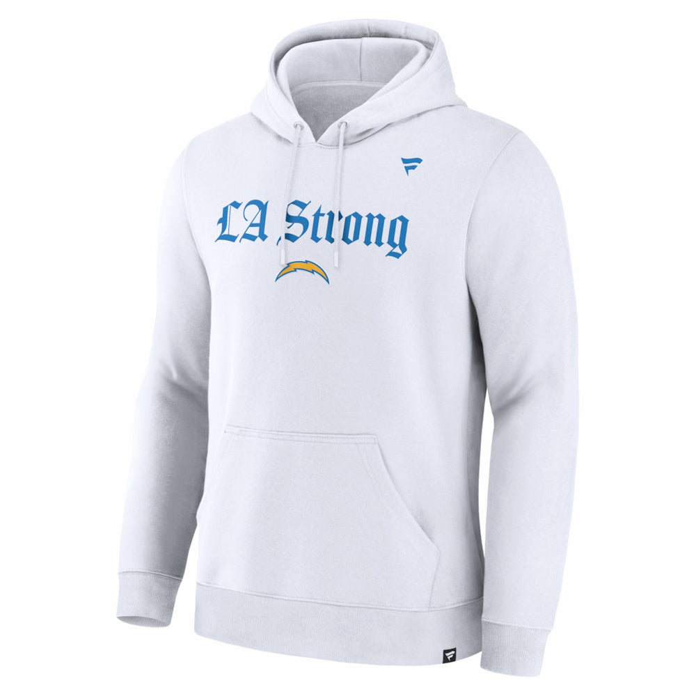 Los Angeles Chargers Unisex LA Strong Premium Fleece Pullover Hoodie - White - Fanatics