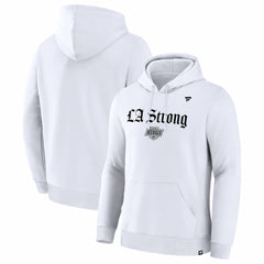 Los Angeles Kings Fanatics Unisex LA Strong Premium Fleece Pullover Hoodie - White | Fanatics sale