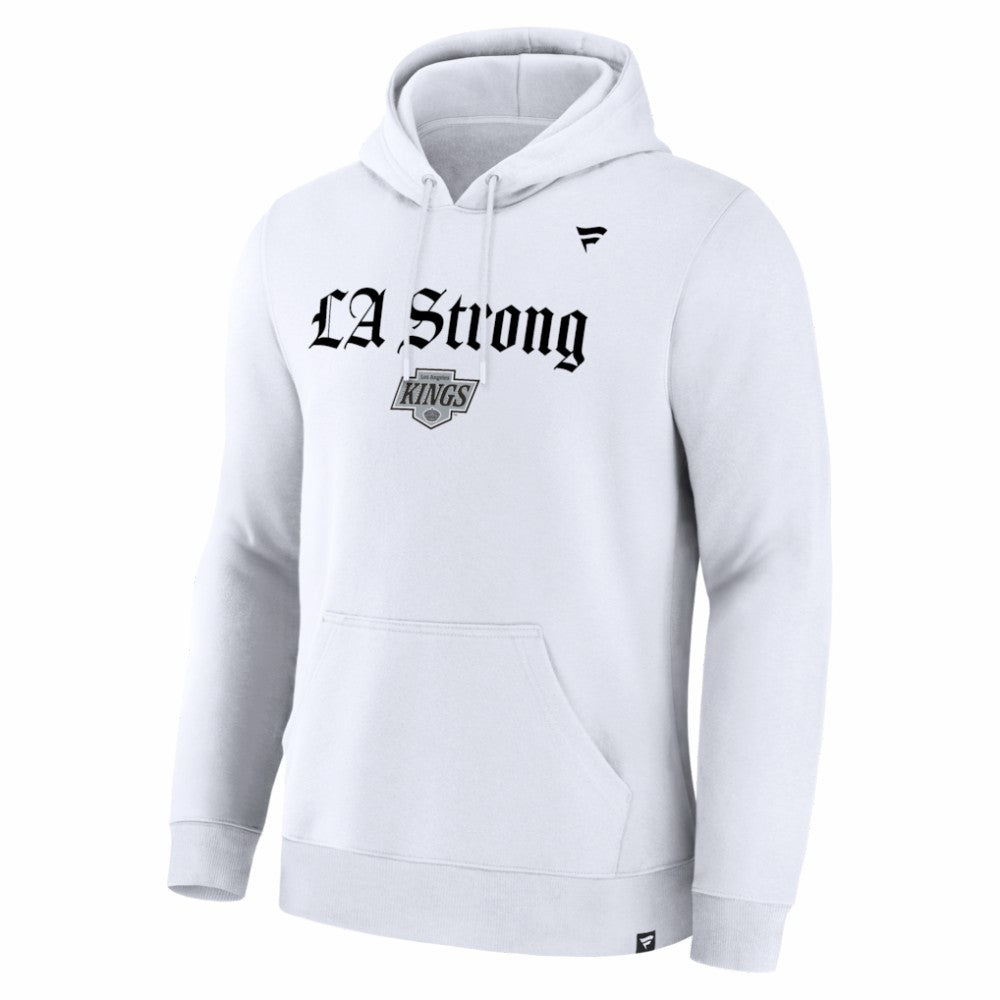Los Angeles Kings Fanatics Unisex LA Strong Premium Fleece Pullover Hoodie - White | Fanatics sale