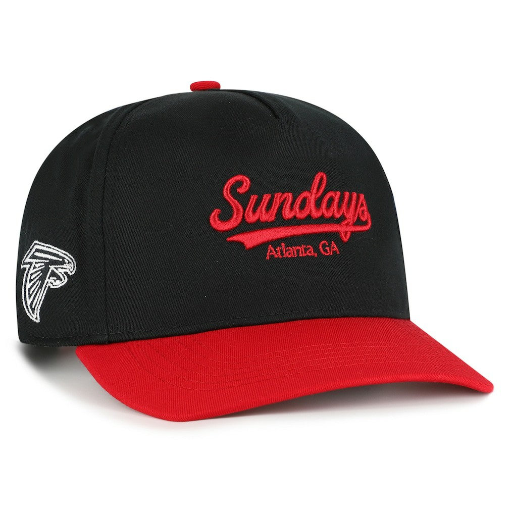 Atlanta Falcons '47 Sundays Sure Shot Hitch Two-Tone Adjustable Hat - Black/Red - 47 brand