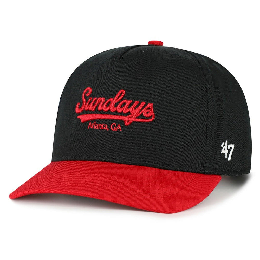 Atlanta Falcons '47 Sundays Sure Shot Hitch Two-Tone Adjustable Hat - Black/Red - 47 brand