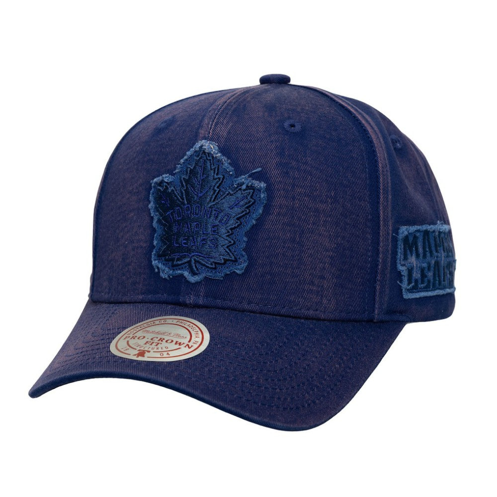 Toronto Maple Leafs Mitchell & Ness Downtown Snow Wash Pro-Crown Adjustable Hat - Navy | NHL discount