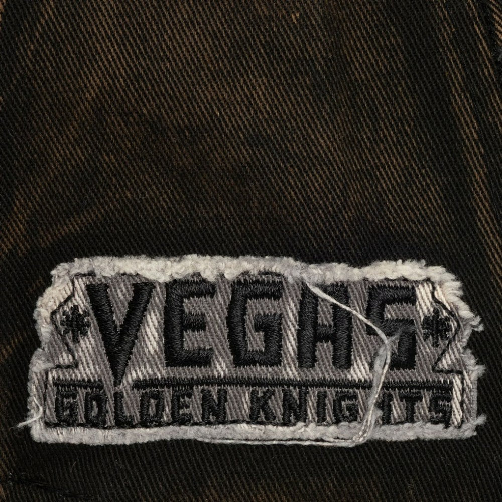 Vegas Golden Knights Mitchell & Ness Downtown Snow Wash Pro-Crown Adjustable Hat - Black | NHL Lifestyle