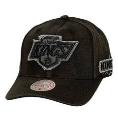 Los Angeles Kings Mitchell & Ness Downtown Snow Wash Pro-Crown Adjustable Hat - Black | NHL Clearance