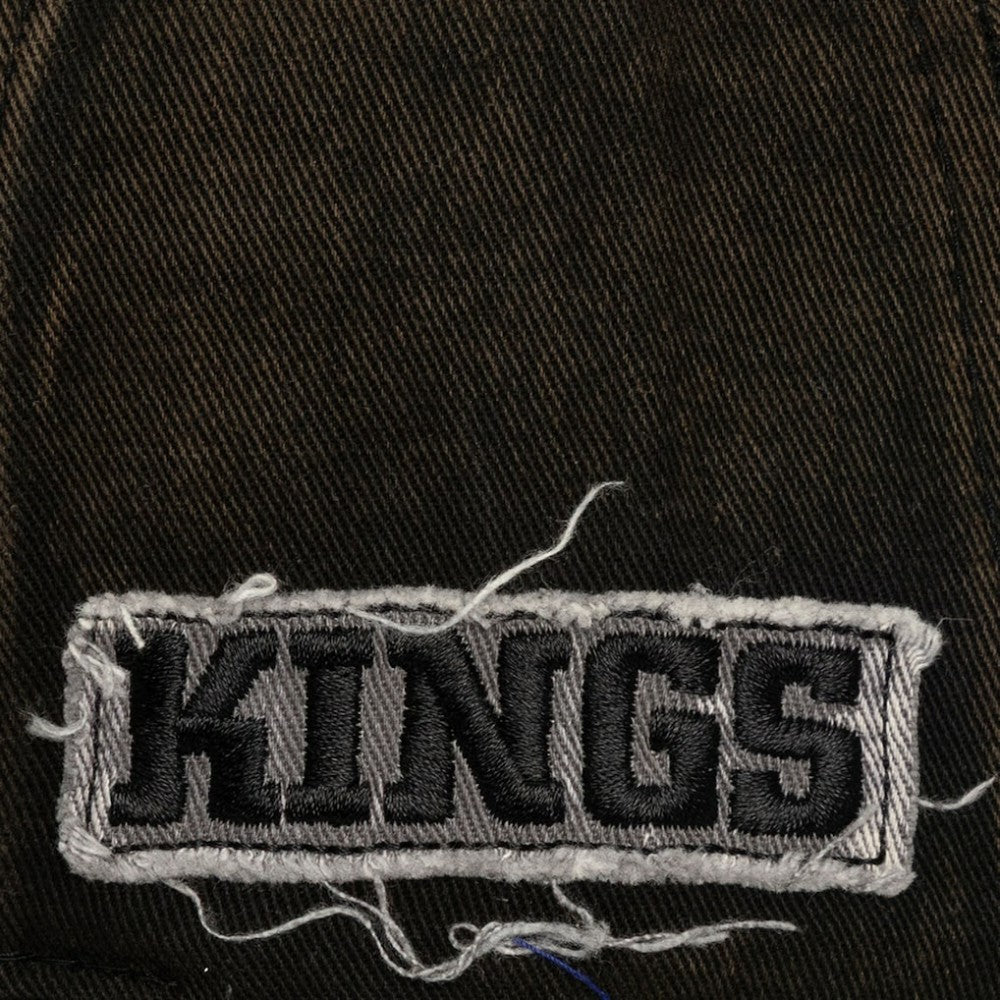 Los Angeles Kings Mitchell & Ness Downtown Snow Wash Pro-Crown Adjustable Hat - Black | NHL Clearance