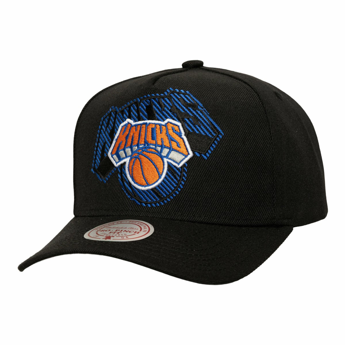 Mitchell & Ness New York Knicks Tilted Pro Pinch Adjustable Hat Black