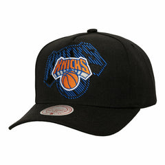 Mitchell & Ness New York Knicks Tilted Pro Pinch Adjustable Hat Black