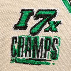 Mitchell & Ness Boston Celtics 17x NBA Champions Soul Legacy Defined Pro Crown Snapback Hat Cream/Kelly Green