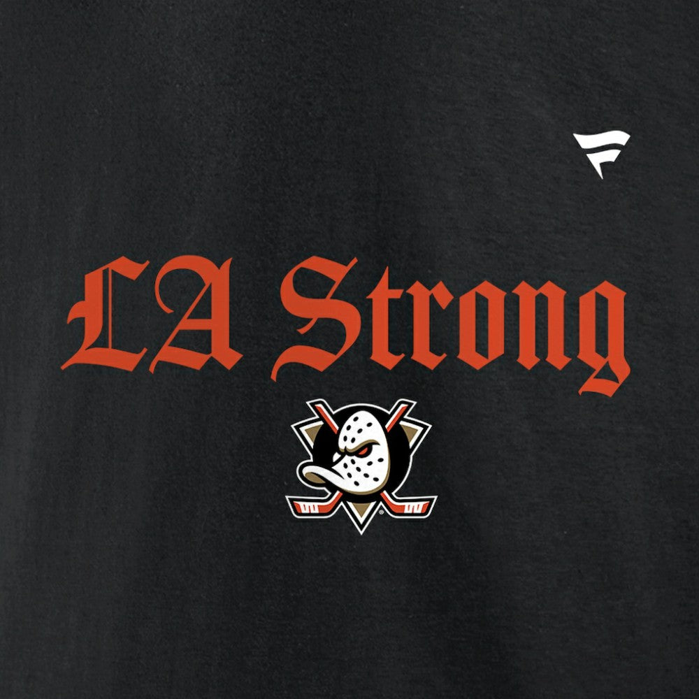 Anaheim Ducks Fanatics Unisex LA Strong Fleece Pullover Hoodie - Black | Fanatics discount