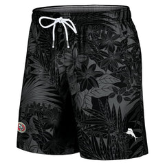 San Francisco 49ers Naples Santiago Palm Shorts - Black - Tommy Bahama