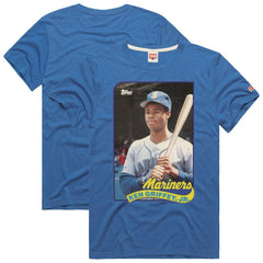 Ken Griffey Jr. Seattle Mariners Homage 1989 Topps Baseball Card Player T-Shirt Sale