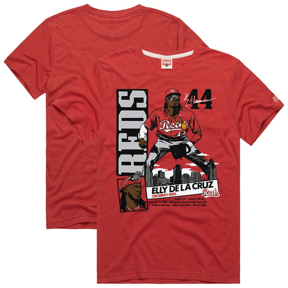 Elly De La Cruz Cincinnati Reds Homage Graphic Player Tri-Blend T-Shirt Discount
