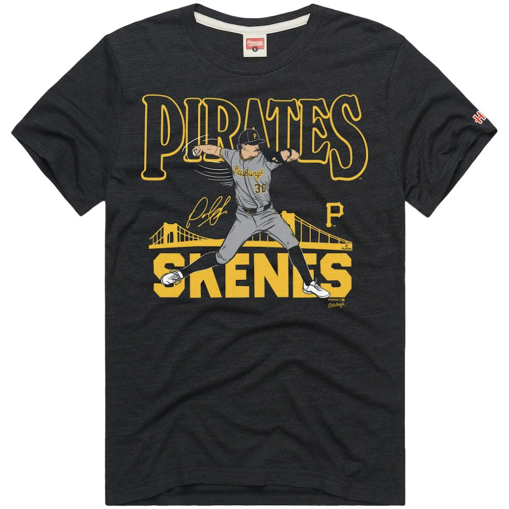 Paul Skenes Pittsburgh Pirates Homage Graphic Player Tri-Blend T-Shirt Sale